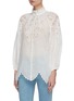 Detail View - Click To Enlarge - ZIMMERMANN - Carnaby' embroidered scalloped blouse
