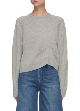 Main View - Click To Enlarge Main View - Click To Enlarge - REMAIN - Beni' asymmetric drape detail merino wool sweater