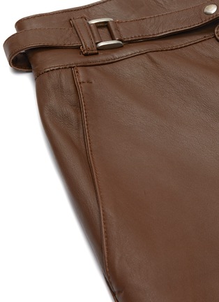  - REMAIN - 'Bocca' leather culotte shorts