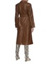 Back View - Click To Enlarge - REMAIN - Pirello' belted leather trench coat
