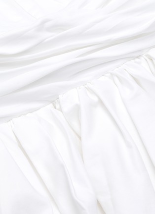 Detail View - Click To Enlarge - KHAITE - 'Sueanne' square neckline gathered dress