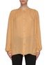 Main View - Click To Enlarge - KHAITE - 'Denny' semi sheer gathered blouse