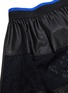 Detail View - Click To Enlarge - KOCHE - Lace trim leather skirt
