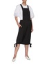 Figure View - Click To Enlarge - TIBI - Overall wool blend skirt