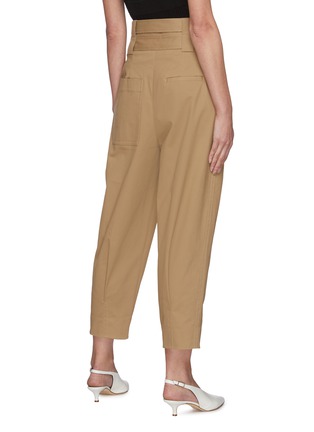 Back View - Click To Enlarge - TIBI - 'Myriam' twill double waist sculpted pants