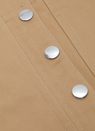 Detail View - Click To Enlarge - TIBI - 'Myriam' twill patch pocket snap skirt