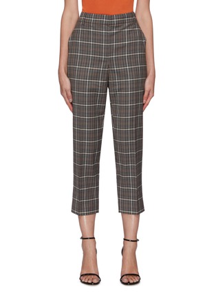 Main View - Click To Enlarge - TIBI - 'Gabe' checked menswear-inspired suiting pants