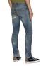 Back View - Click To Enlarge - FDMTL - Rip and repair boro patchwork skinny jeans