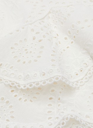 Detail View - Click To Enlarge - SIMKHAI - 'Meg' broderie anglaise puff sleeve mini dress