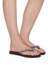 Figure View - Click To Enlarge - UZURII - Precious Classic crystal embellished thong sandals