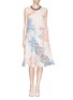 Figure View - Click To Enlarge - TANYA TAYLOR - Madison rainbow scroll flare skirt