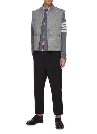 Figure View - Click To Enlarge - THOM BROWNE  - Down-filled snap front vest