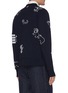 Back View - Click To Enlarge - THOM BROWNE  - 4-bar Stripe Animal Icon Embroidered Cotton Pique Cardigan