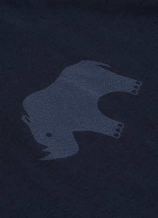  - THOM BROWNE  - Tonal animal print T-shirt