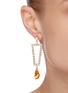 Figure View - Click To Enlarge - JOOMI LIM - Asymmetrical crystal charm earrings