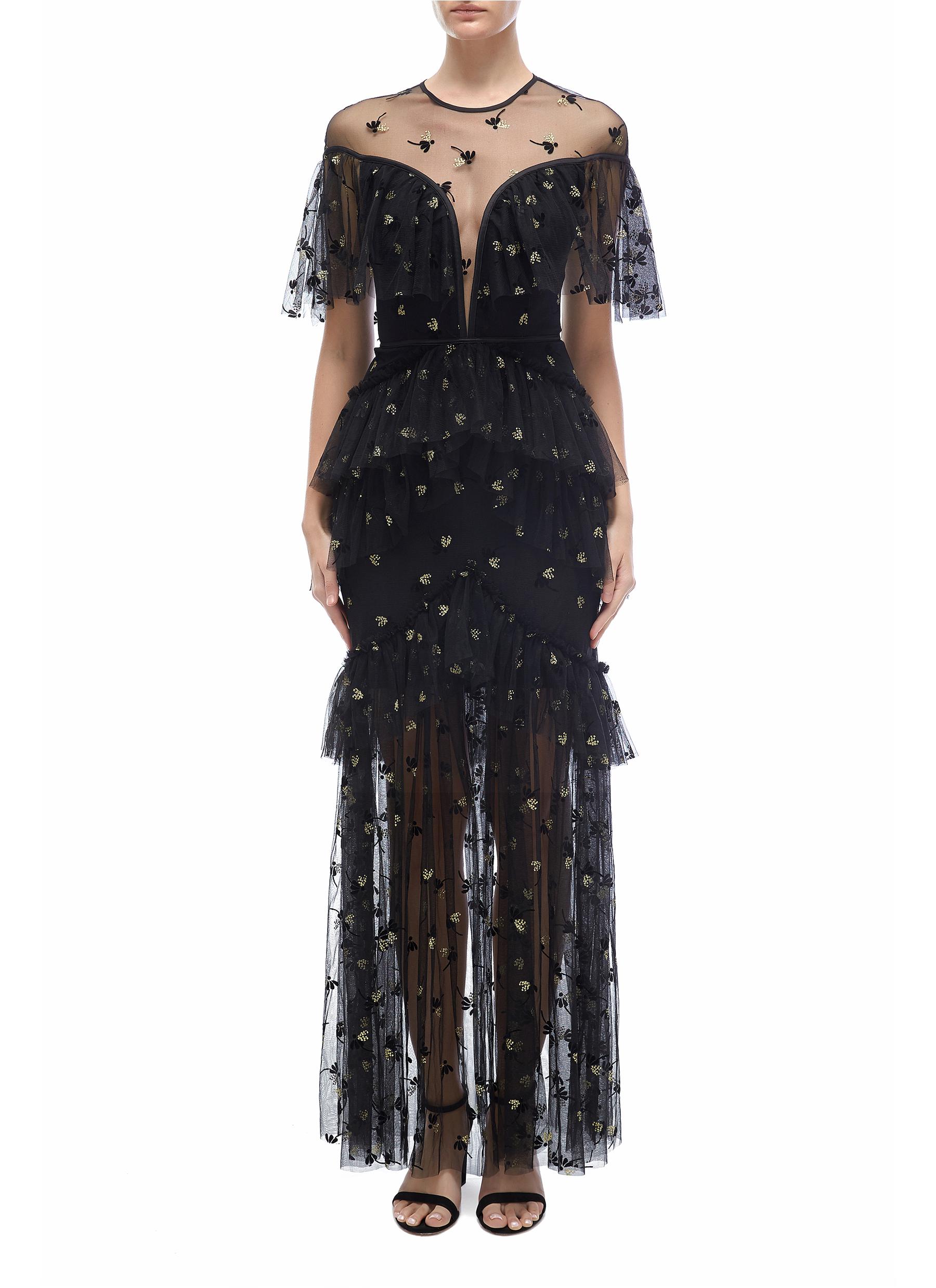 ALICE MCCALL MOON LOVER GOWN Dragonfly Mesh Dress Lane Crawford