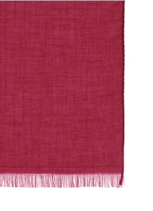 Detail View - Click To Enlarge - LANVIN - Woven intial cotton scarf
