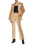 Figure View - Click To Enlarge - SIMKHAI - Two Tone Belted Cotton Jacket