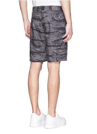 Back View - Click To Enlarge - MONCLER - Side band camouflage shorts