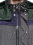 Detail View - Click To Enlarge - MONCLER - 'Nathan' detachable hood quilted nylon jacket