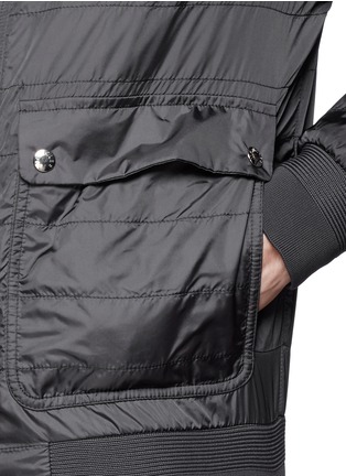 Detail View - Click To Enlarge - MONCLER - 'Nathan' detachable hood quilted nylon jacket