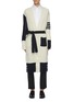 Main View - Click To Enlarge - THOM BROWNE  - 'Funmix' cable knit long cardigan