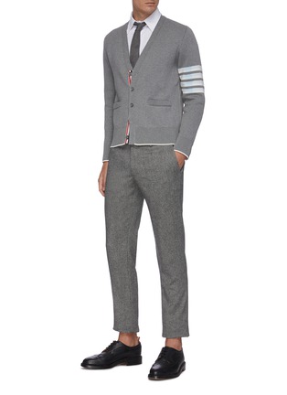 Figure View - Click To Enlarge - THOM BROWNE  - Lion motif jacquard cardigan