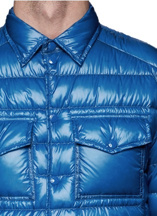Detail View - Click To Enlarge - MONCLER - 'Gregoire' light down shirt jacket
