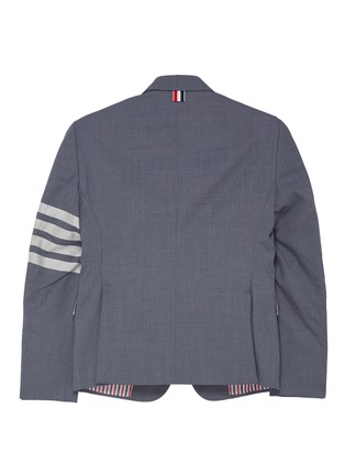 Back View - Click To Enlarge - THOM BROWNE - Four bar plain weave blazer