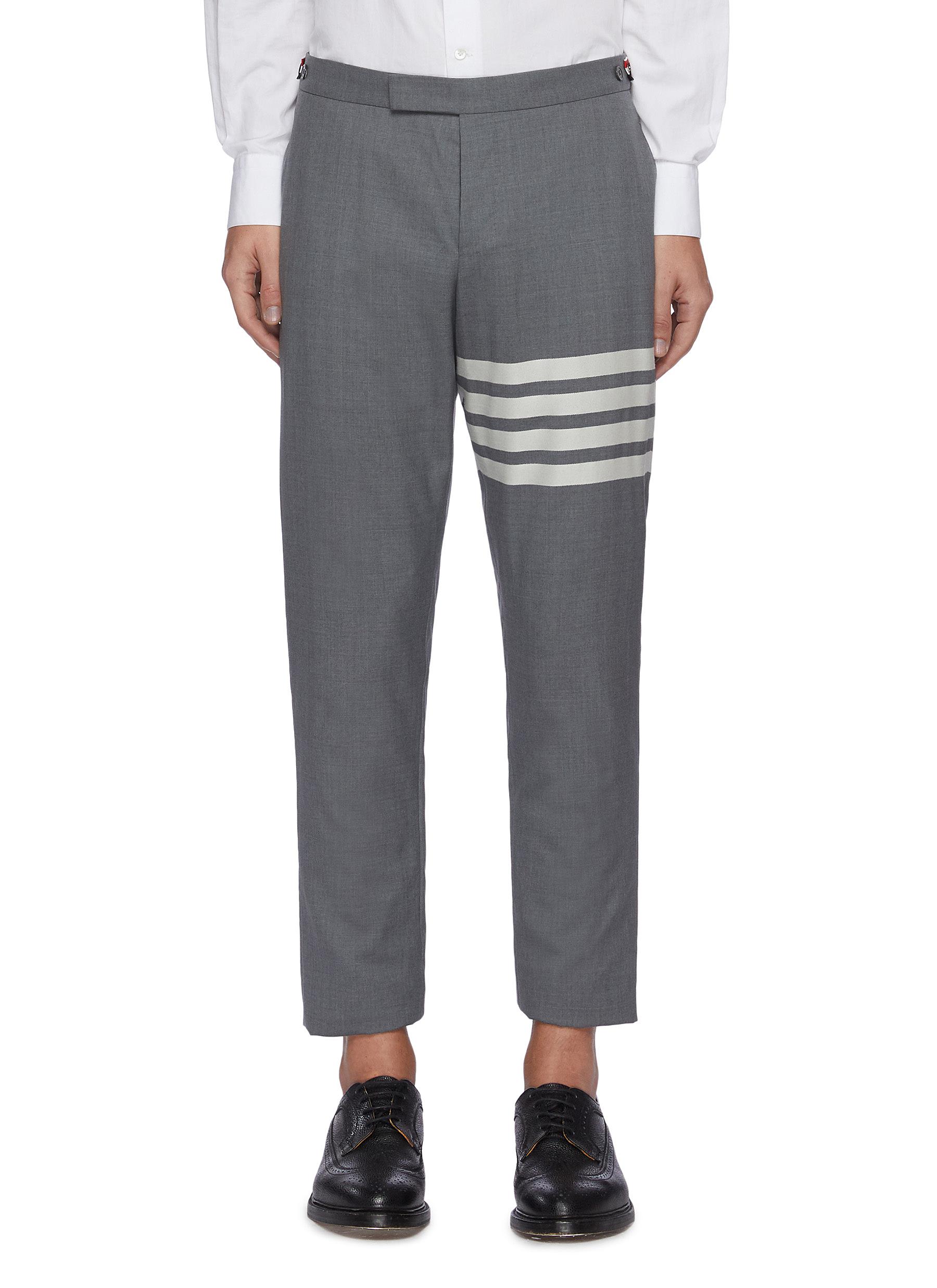 Thom Browne 4 Bar Striped Track Pants Navy, $445, Neiman Marcus