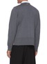 Back View - Click To Enlarge - THOM BROWNE  - Tricolour intarsia stripe wool cardigan