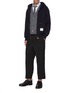 Figure View - Click To Enlarge - THOM BROWNE  - Four-bar stripe oxford shirt