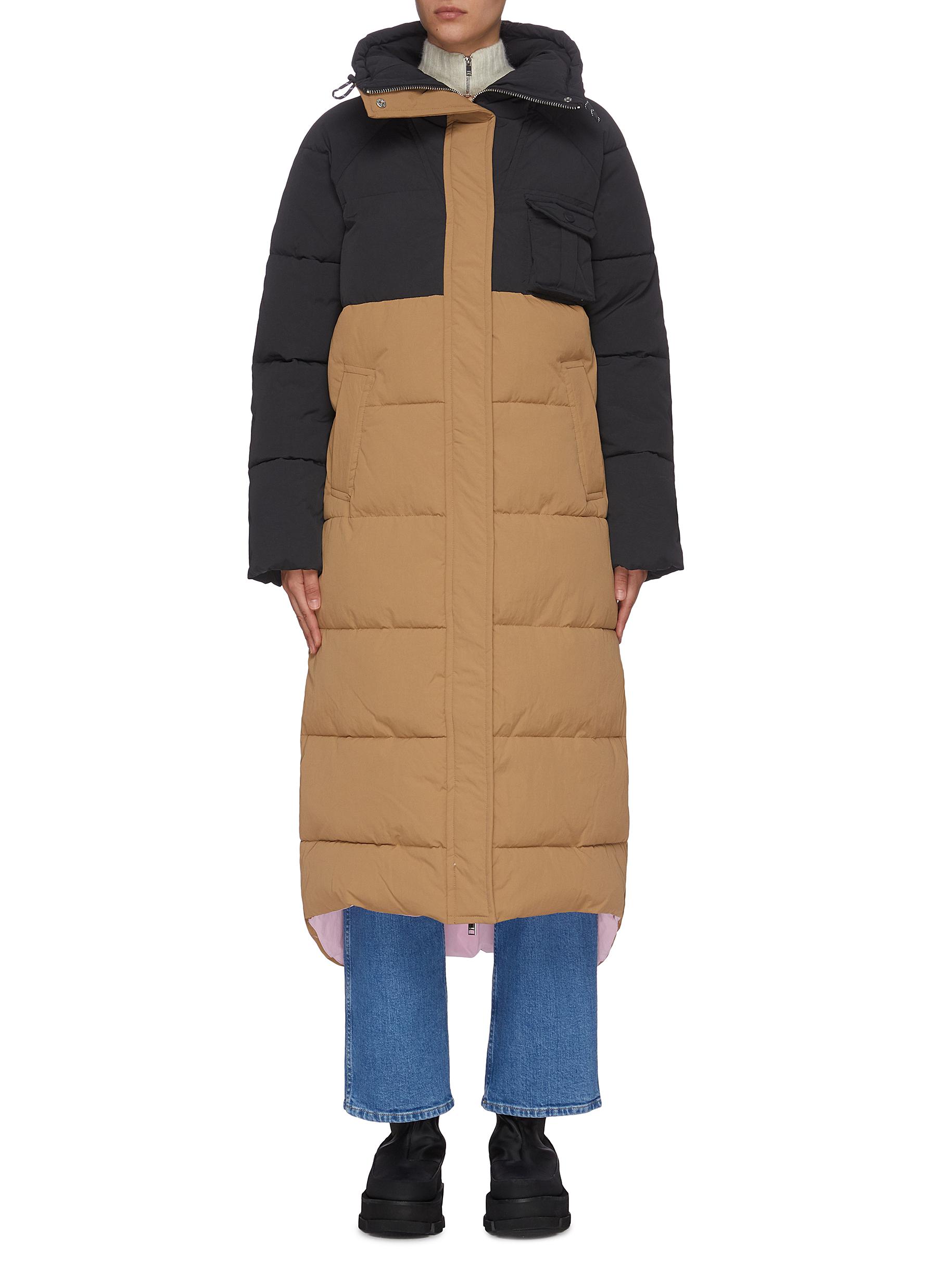 ganni heavy tech oversized puffer coat