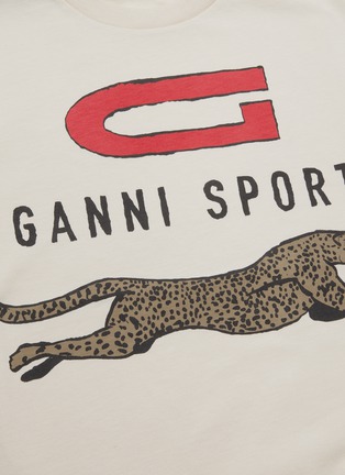  - GANNI - Graphic Logo Cotton Jersey T-shirt