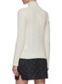 Back View - Click To Enlarge - GANNI - Cut-out chest Alpaca knit blouse