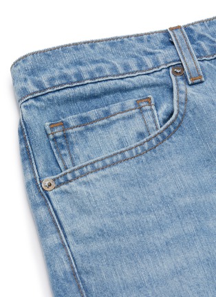  - J BRAND - 'J3D' light wash rip knee twisted jeans