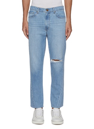 Main View - Click To Enlarge - J BRAND - 'J3D' light wash rip knee twisted jeans