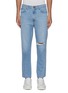 Main View - Click To Enlarge - J BRAND - 'J3D' light wash rip knee twisted jeans