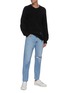 Figure View - Click To Enlarge - J BRAND - 'J3D' light wash rip knee twisted jeans