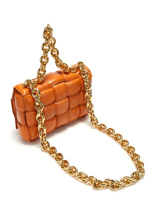Detail View - Click To Enlarge - BOTTEGA VENETA - 'The Chain Cassette' Gold Chain Strap Intrecciato Leather Bag