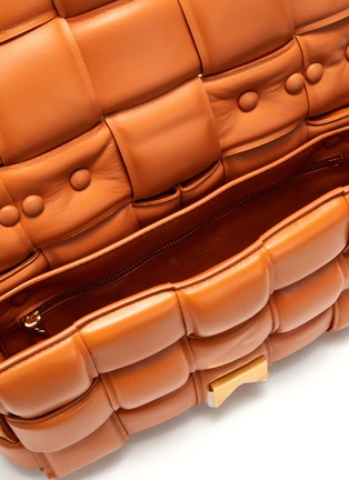 Detail View - Click To Enlarge - BOTTEGA VENETA - 'The Chain Cassette' Gold Chain Strap Intrecciato Leather Bag