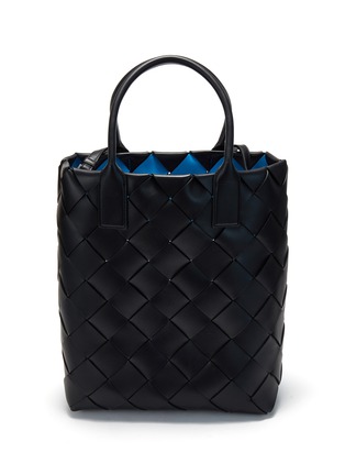 Main View - Click To Enlarge - BOTTEGA VENETA - 'Maxi Cabat' Crossbody Strap Intrecciato Leather Tote Bag