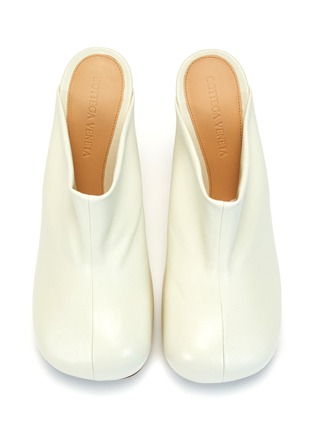 Figure View - Click To Enlarge - BOTTEGA VENETA - LAMBSKIN LEATHER PLATFORM MULES