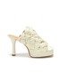 Main View - Click To Enlarge - BOTTEGA VENETA - Intrecciato leather square toe sandals
