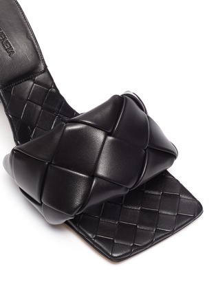 Detail View - Click To Enlarge - BOTTEGA VENETA - 'Lido' Intrecciato leather square toe pumps
