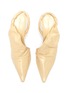 Figure View - Click To Enlarge - BOTTEGA VENETA - Patent leather pointed toe slingback pumps