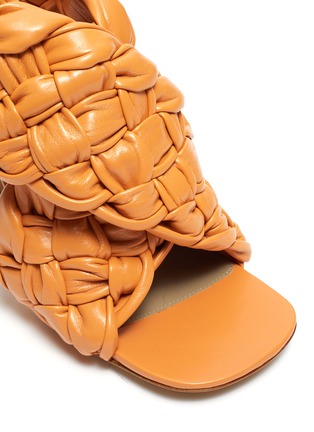 Detail View - Click To Enlarge - BOTTEGA VENETA - Intrecciato leather square toe sandals