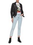 Figure View - Click To Enlarge - J BRAND - 'Ruby' paint strokes cropped cigarette jeans