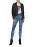 Figure View - Click To Enlarge - J BRAND - 'Leenah' ultra high rise stretch skinny jeans