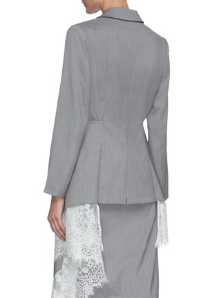 Back View - Click To Enlarge - JONATHAN LIANG - Mia lace detail blazer